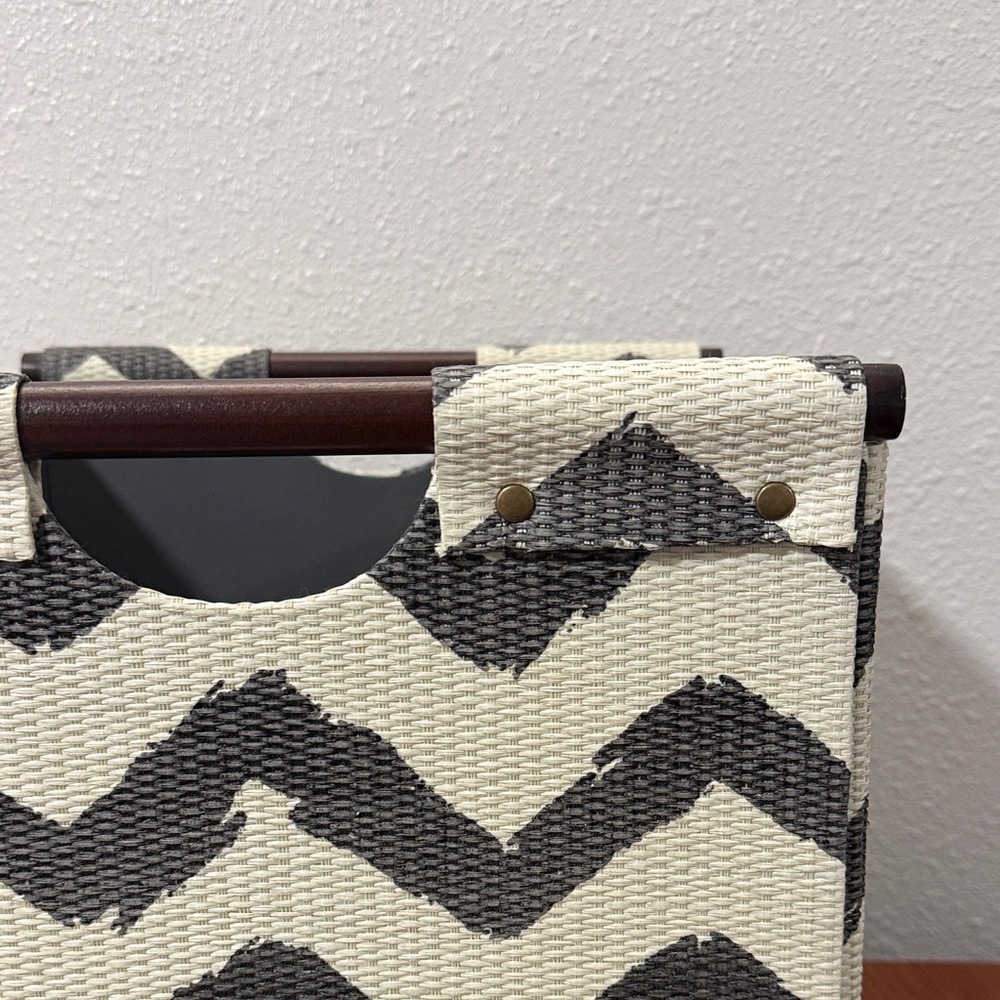 Chevron Patterned Storage Basket - Picture 4 of 5